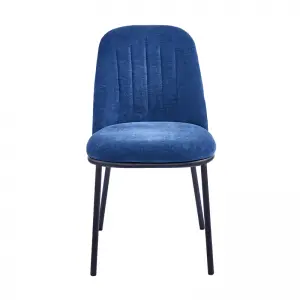 Brant Dining Chair Upholstered Seat with Metal Frame.
