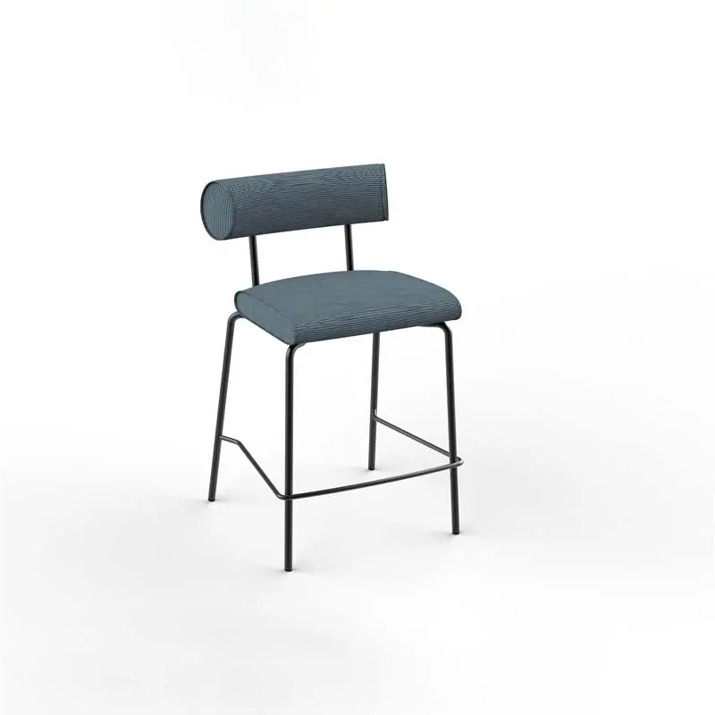 Di Bar Stool Modern Bar Chairs with  Upholstered Barstools with Metal Footrest Comfortable Island Chairs for Kitchen Counter/Home Bar/Dining Room