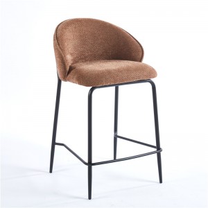 Barbara Counter Chair Upholstered Seat with Metal Frame.