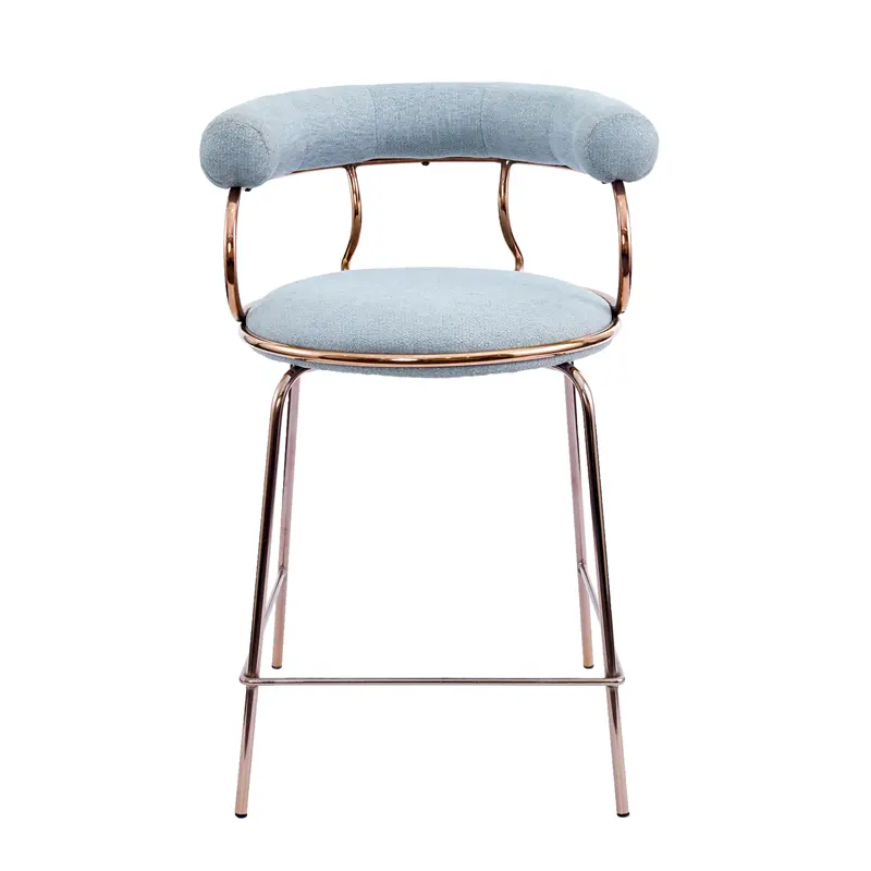 Mimi Counter Chair Upholstered Seat with Metal Frame.