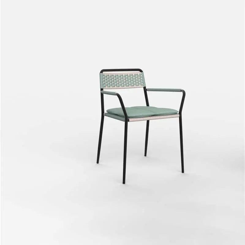 Outdoor Woven Rope Chair in Olefin Material Indoor and Outdoor Use (3)