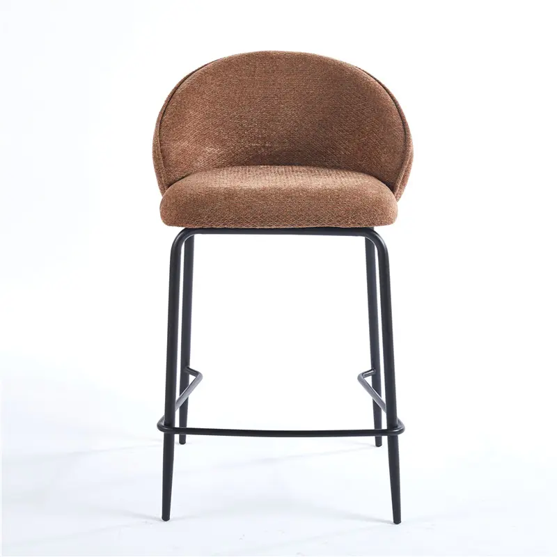 Barbara Counter Chair Upholstered Seat with Metal Frame.
