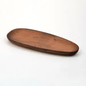 Melanie Black Walnut Wood Tray Set of 4 Wood Handicraft