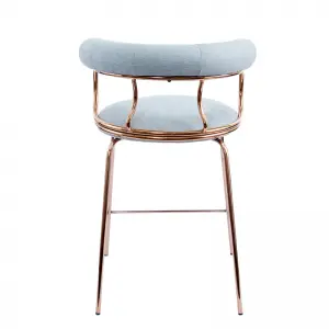 Mimi Counter Chair Upholstered Seat with Metal Frame.