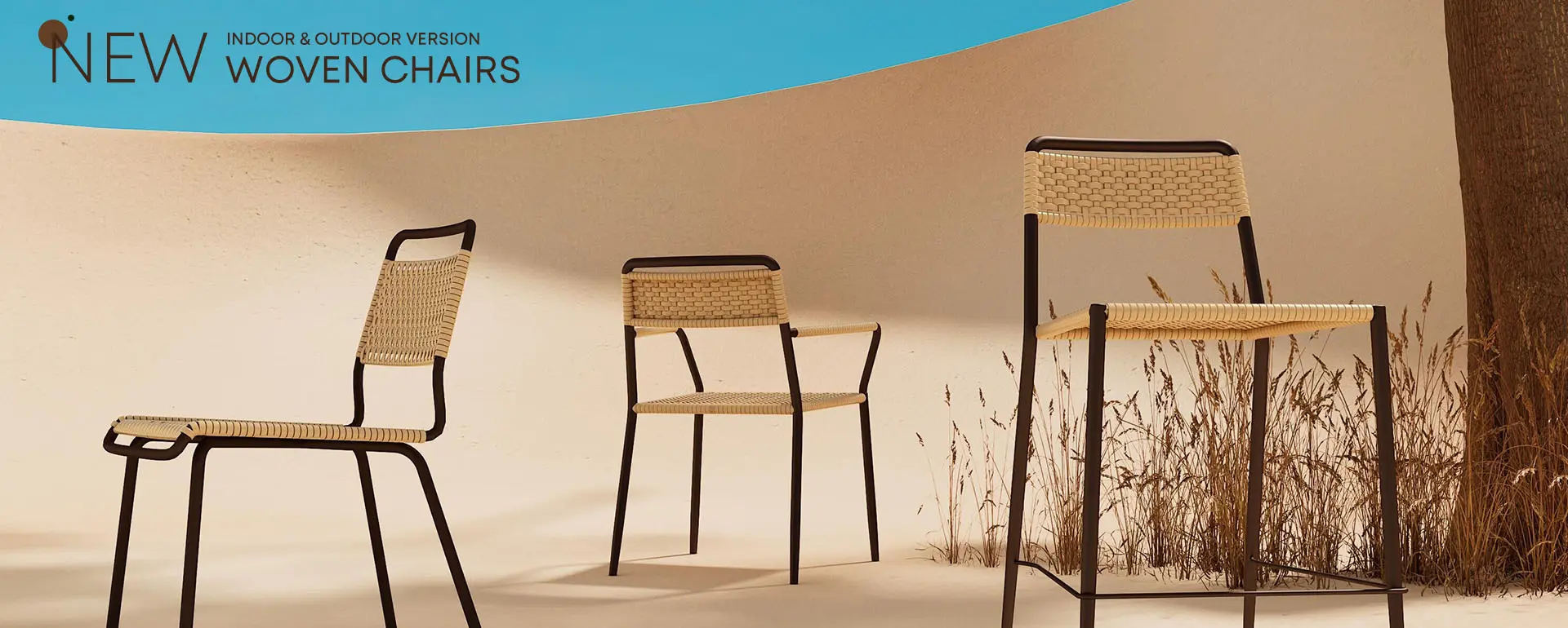INDOOR & OUTDOOR VERSION WOVEN CHAIRS