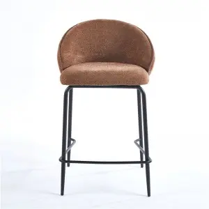 Barbara Counter Chair Upholstered Seat with Metal Frame.